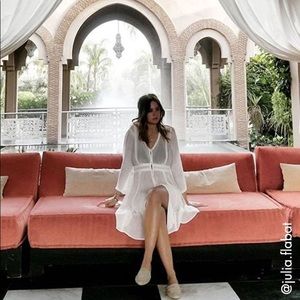 Seraphine Ivory Maternity Kaftan